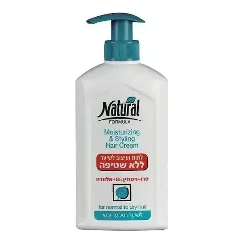 Natural Formula קרם לחות ועיצוב אלוורה לשיער רגיל עד יבש 400 מ׳׳ל