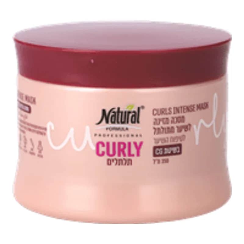 Natural Formula - מסכה לשיער מתולתל בשיטת CG - נפח 350 מ''ל
