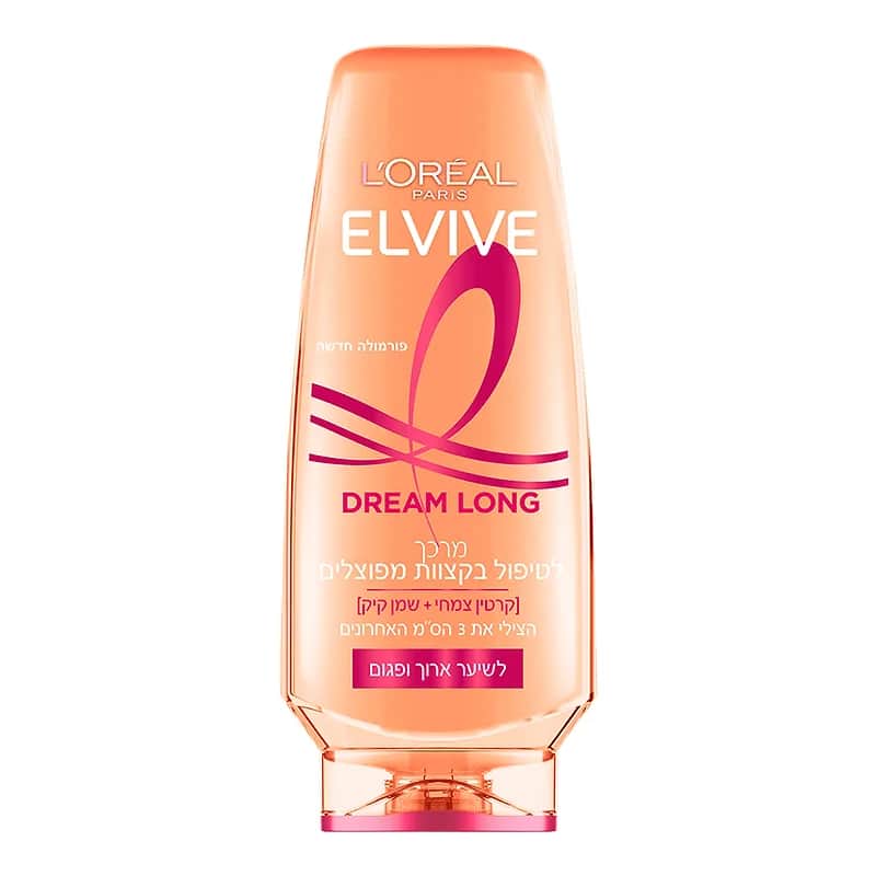 Elvive - מרכך Dream Long לטיפול בקצוות מפוצלים מבית Loreal - נפח 500 מ''ל