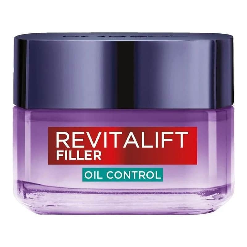 Loreal Paris - קרם ג'ל עם חומצה היאלורונית Revitalift filler oil control - נפח 50 מ''ל