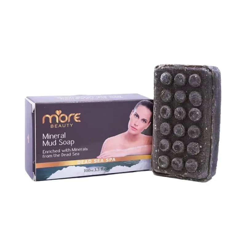 סבון בוץ מוצק לפנים ולגוף 100 מ"ל - מור קוסמטיקס MORE BEAUTY
