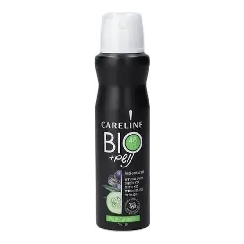Careline - דאודורנט ספריי לנשים נושם +Fresh Cucumber BIO - בנפח 150 מ''ל