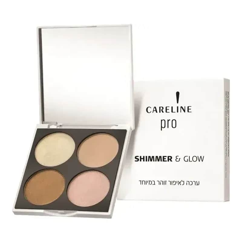 CARELINE SHIMMER &amp; GLOW ערכה לאיפור זוהר במיוחד