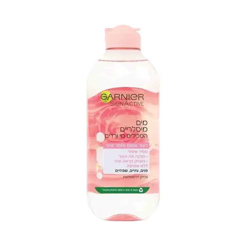 גרניה מי פנים ורדים 400מ”ל GARNIER MICELLAR ROSE ...