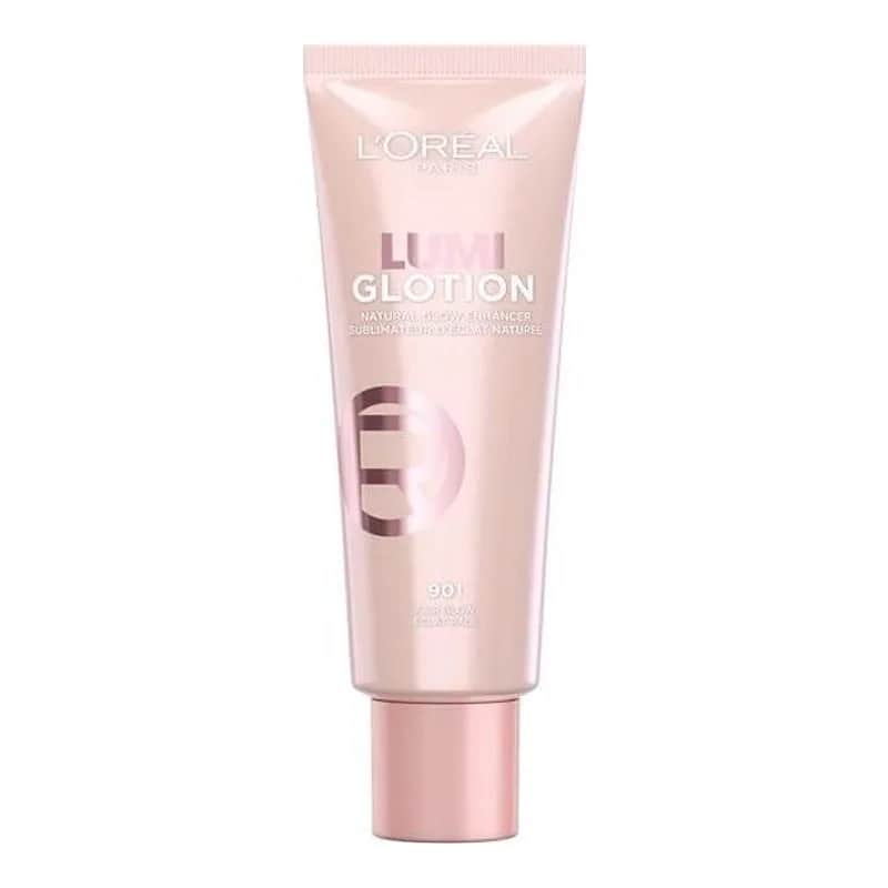 Loreal Paris - קרם לחות והיילייטר Lumi Glotion בגוון 902  - נפח 40 מ''ל902