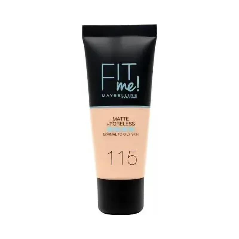 MAYBELLINE FIT ME MATTE PORELESS מייק אפ 115