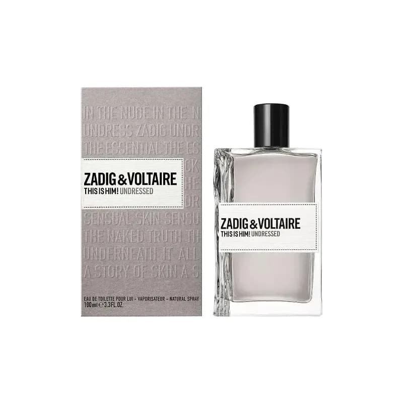 בושם לגבר זדיג דיס איז הים אנדרסד אדט 100מ"ל ZADIG & VOLTAIRE THIS IS HIM UNDRESSED EDT