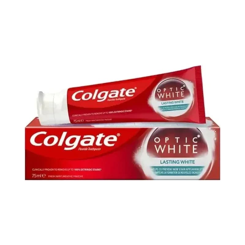 Colgate - משחת שיניים Optic White Lasting - בנפח 75 מ''ל
