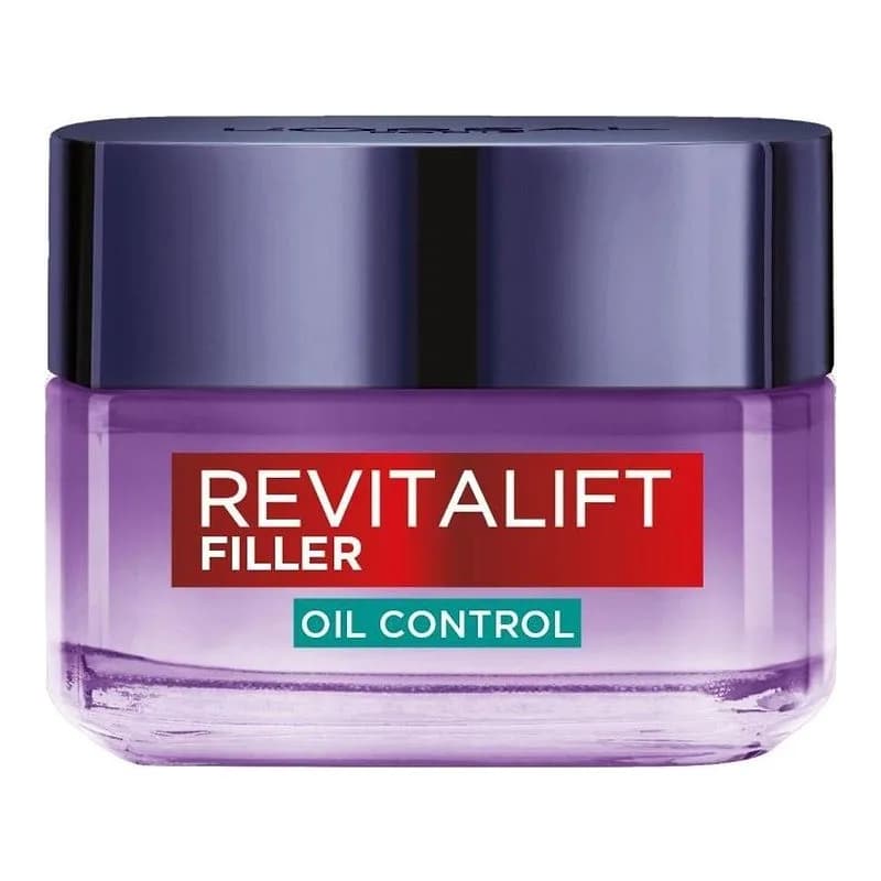 Loreal Paris - קרם ג'ל עם חומצה היאלורונית Revitalift filler oil control - נפח 50 מ''ל