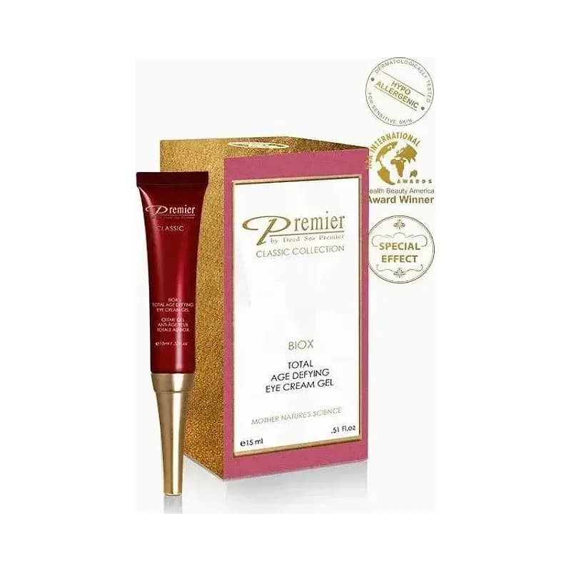 פרמייר ים המלח קרם ג'ל לעיניים ביוקס (Premier Dead Sea Intensive Age Treatment Eye Cream Gel) בנפח 15 מ"ל