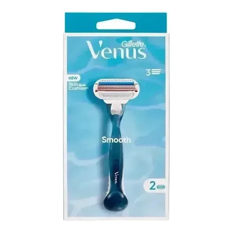 גילט וונוס מכשיר+2סכין Venus Gillette Smooth, 3-Blade Women's