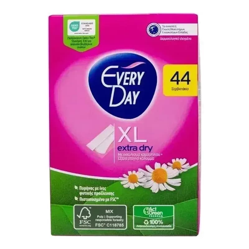 Every Day מגני תחתון אקסטרה דריי מידה XL - 44 יח׳ לנוחות וספיגה מושלמת