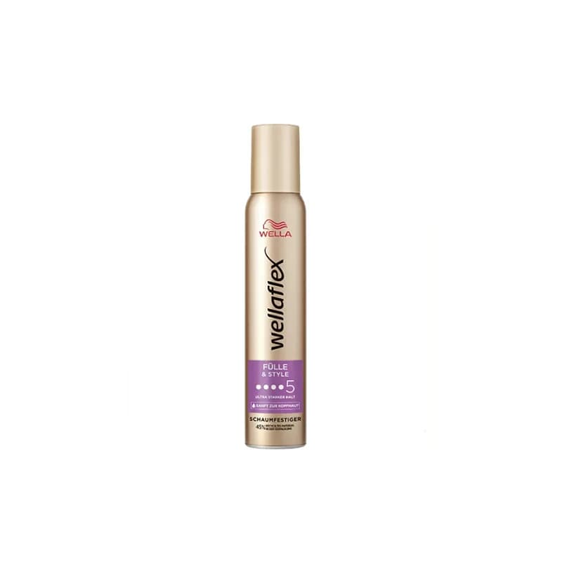 מוס לשיער חזק   Wella Wellaflex Fülle &amp; Style Schaumfestiger