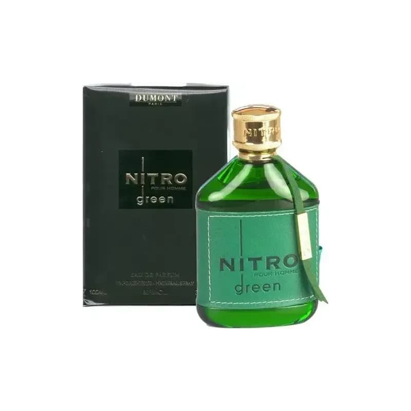 בושם לגבר 100 מ"ל Dumont Nitro Green - או דה פרפיום E.D.P. המשלב ניחוחות ירוקים ומרעננים