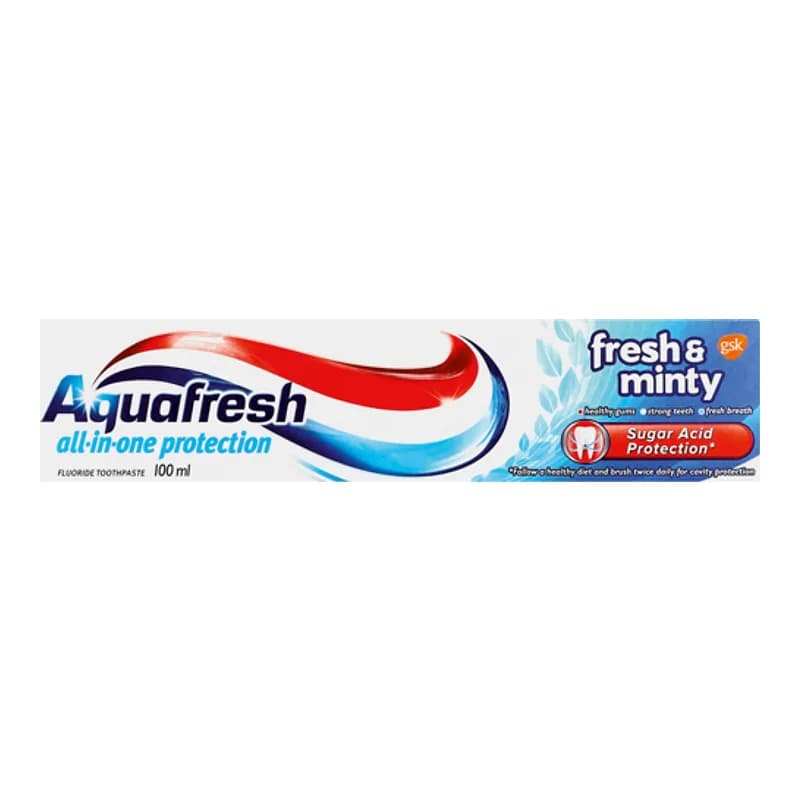 Aquafresh - משחת שיניים בטעם מנטה מרענן - בנפח 100 מ''ל