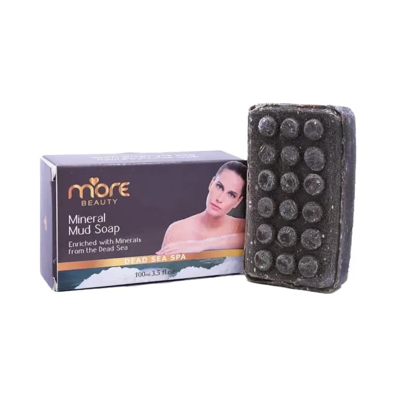 סבון בוץ מוצק לפנים ולגוף 100 מ"ל - מור קוסמטיקס MORE BEAUTY