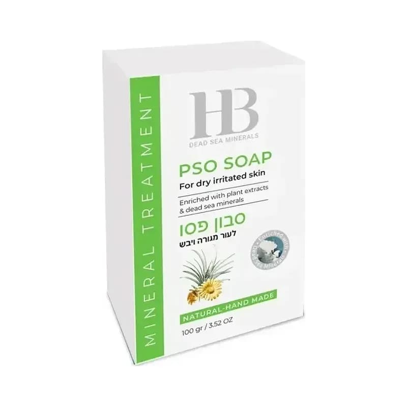 סבון פסוריאזיס מבית HB Dead Sea Minerals תכולה 100 גרם