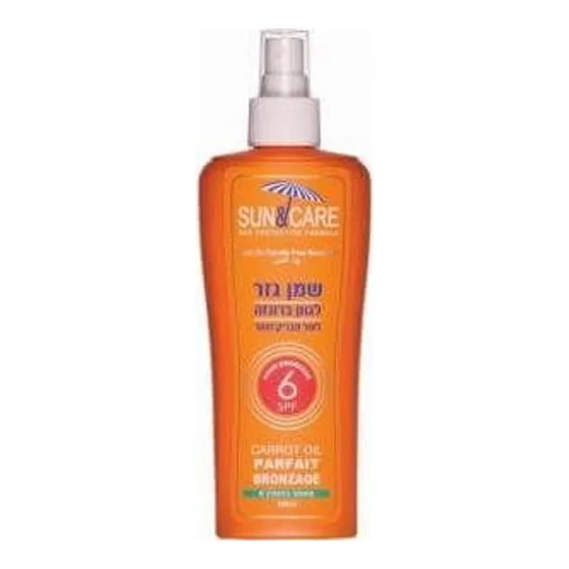 Sun&Care שמן גזר משזף SPF6 נפח 200 מ"ל