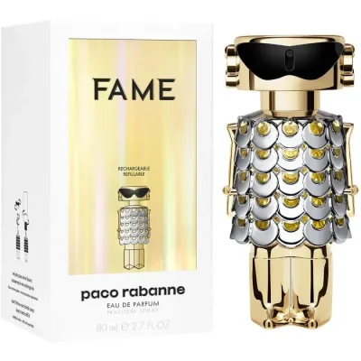 פאקו רבאן FAME לאשה: בושם א.ד.פ מפתיע בניחוח נשי ומפתה - 80 מ"ל