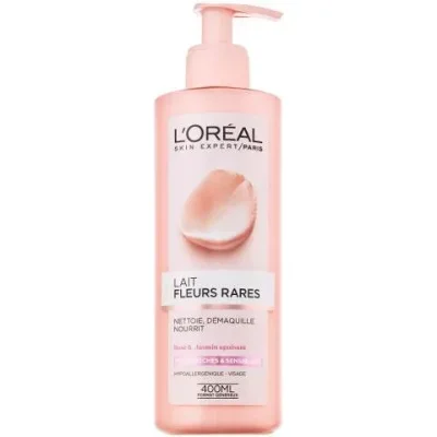 L'OREAL PARIS RARE FLOWERS חלב פנים לעור רגיש