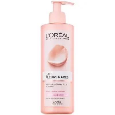 L'OREAL PARIS RARE FLOWERS חלב פנים לעור רגיש