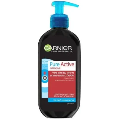 GARNIER PURE פחם ג'ל ניקוי