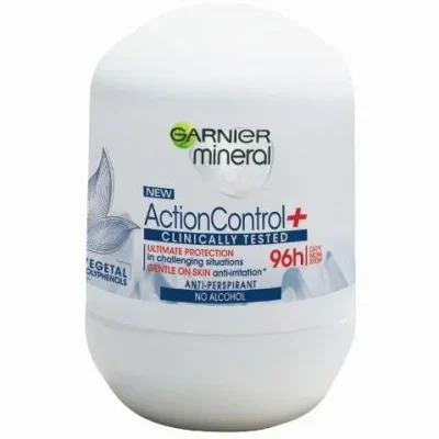GARNIER דאודורנט רול אקשן קונטרול 96 שעות