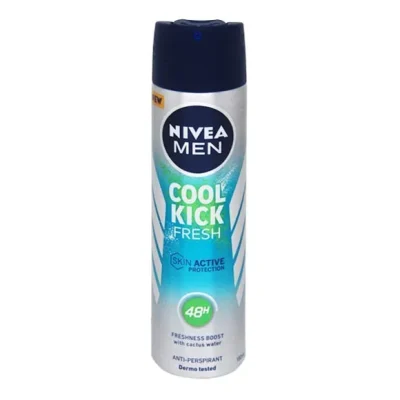 ניוואה קול קיק  דאודורנט ספריי לגבר Nivea Cool Kick Fresh - נפח 150 מ''ל