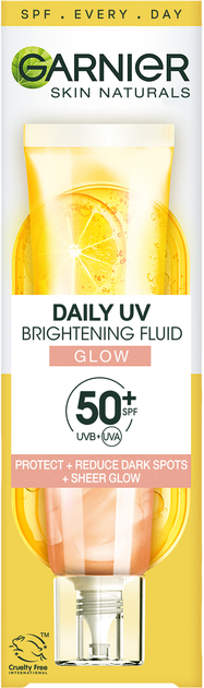 Garnier תחליב לחות גלואו SPF50 ויטמין סי Skin Active נפח 40 מ”ל