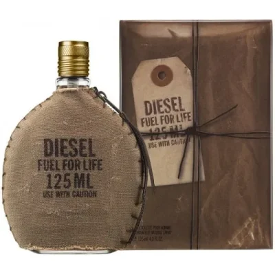 בושם לגבר 125 מ"ל Diesel Fuel For Life - או דה טואלט E.D.T. לאיש שמחפש את החיים האמיתיים