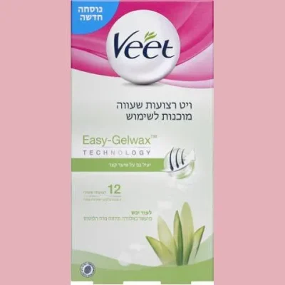 ויט רצועות שעווה מוכנות לשימוש לעור יבש
